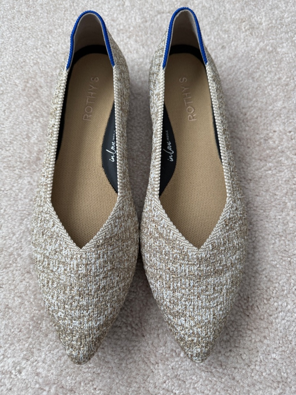 NEW without box Rothy’s Point in Dawn Tweed in Size 9 - Picture 3 of 8